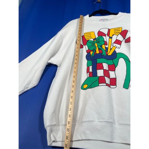 Vintage Christmas Clubs 1993 Christmas Sweatshirt by JULI Dallas Texas Adult XL - Picture 8 of 11